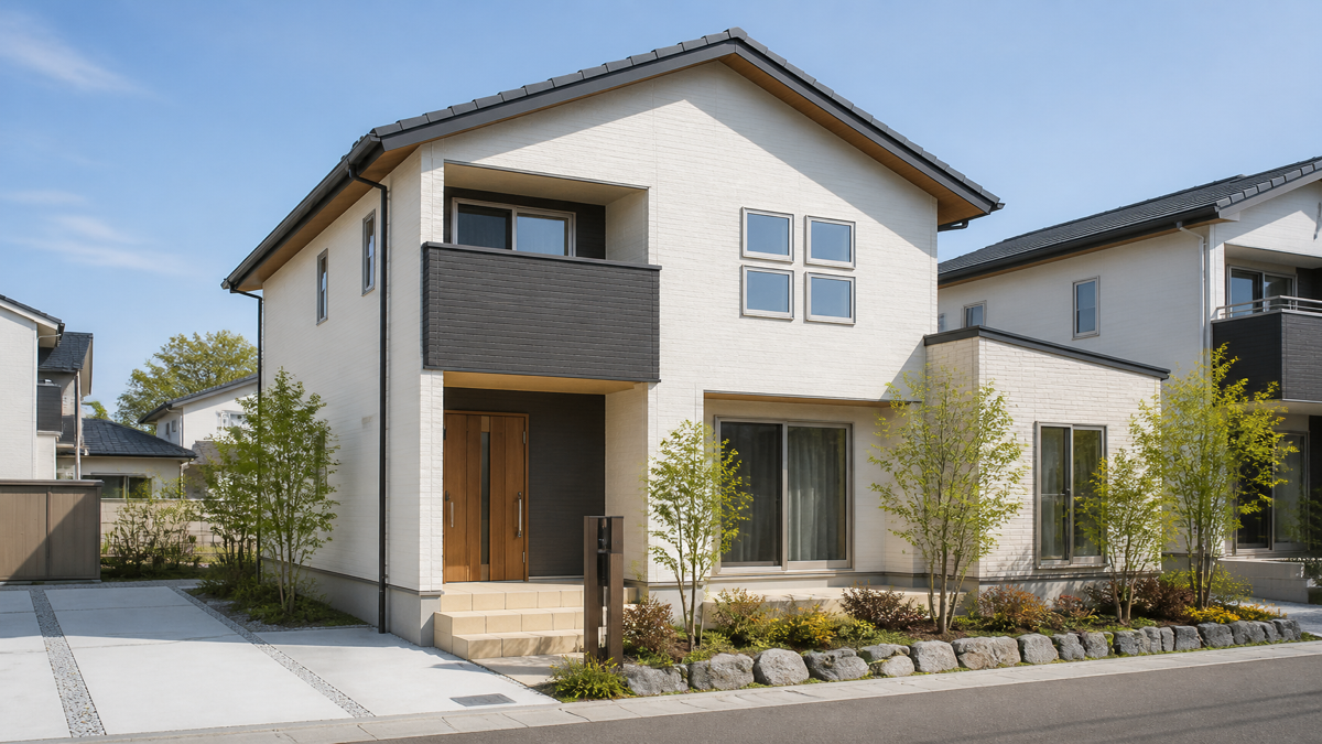 予算を抑えて建てる現代的な戸建て住宅