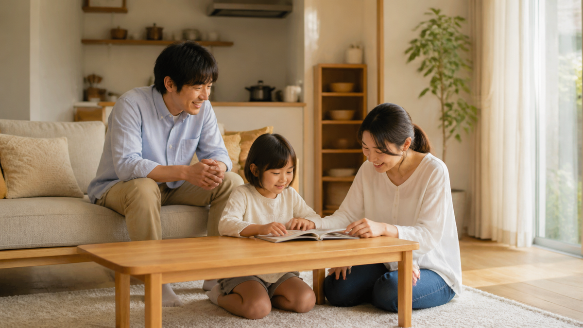 無理のない住宅ローンで暮らす家族