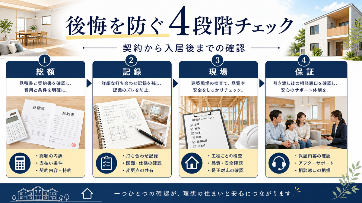 契約から入居後までの4段階チェック