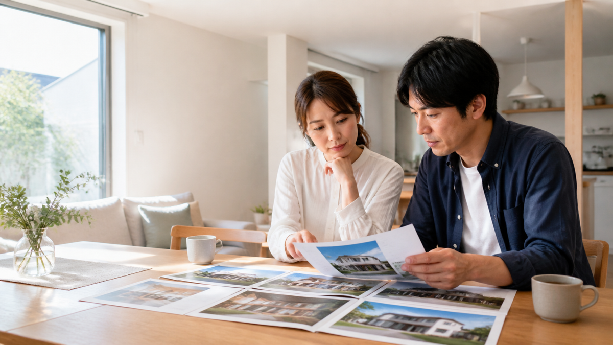 アーキテックスの複数ブランドを比較する夫婦
