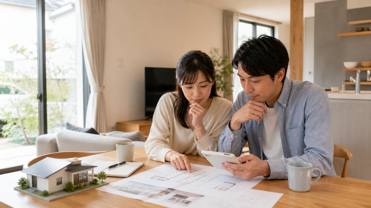 アールギャラリーの坪単価と住宅予算を考える家族