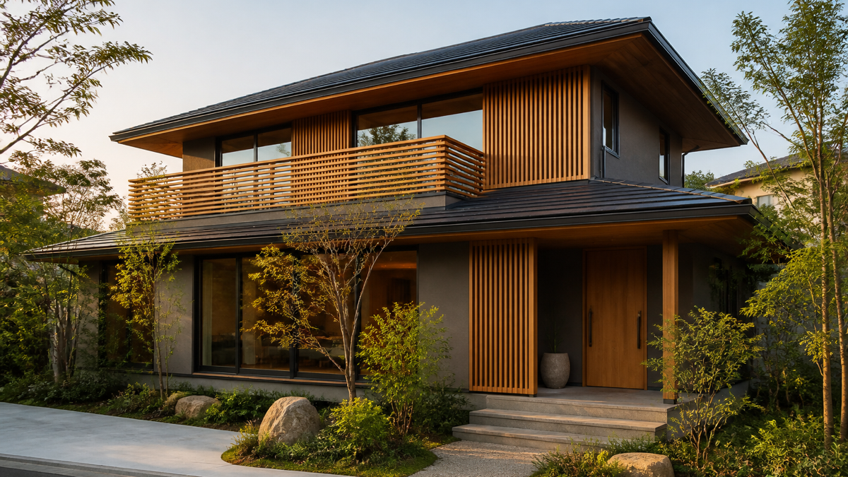 木の質感を生かした上質な注文住宅のイメージ画像