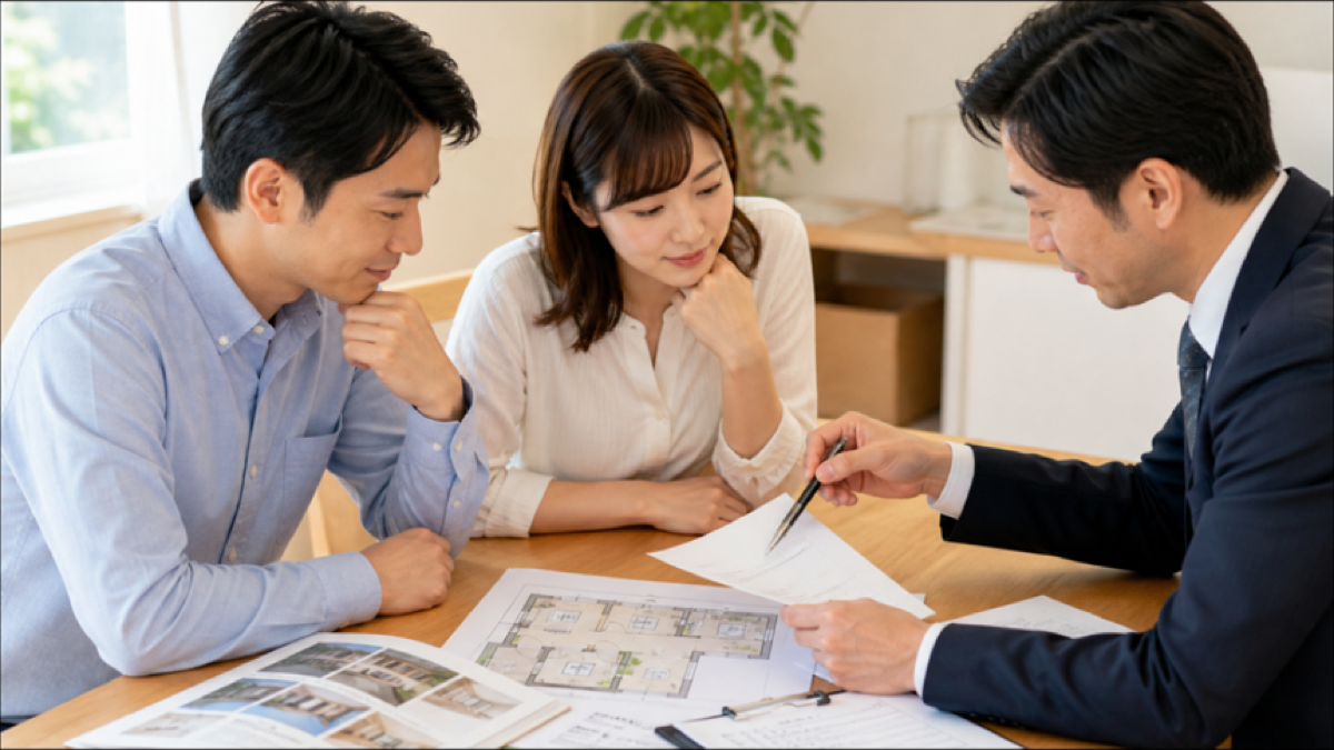 注文住宅の契約前確認をするイメージ画像