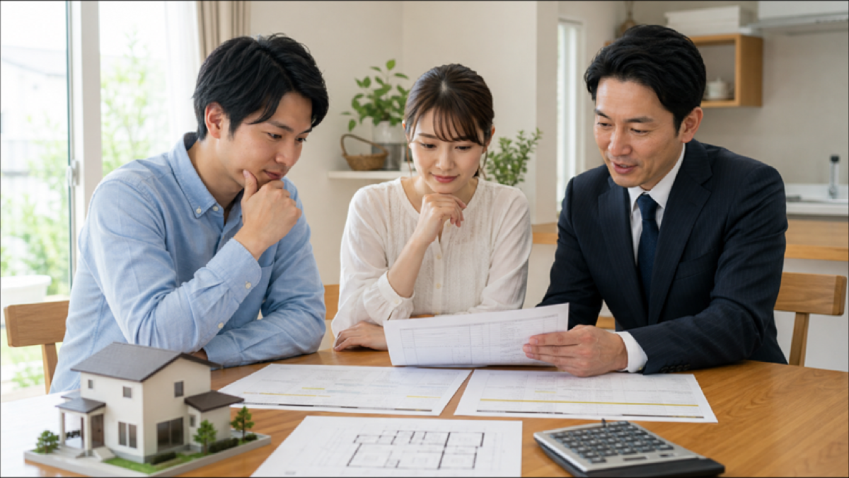 注文住宅の見積書を比較するイメージ画像