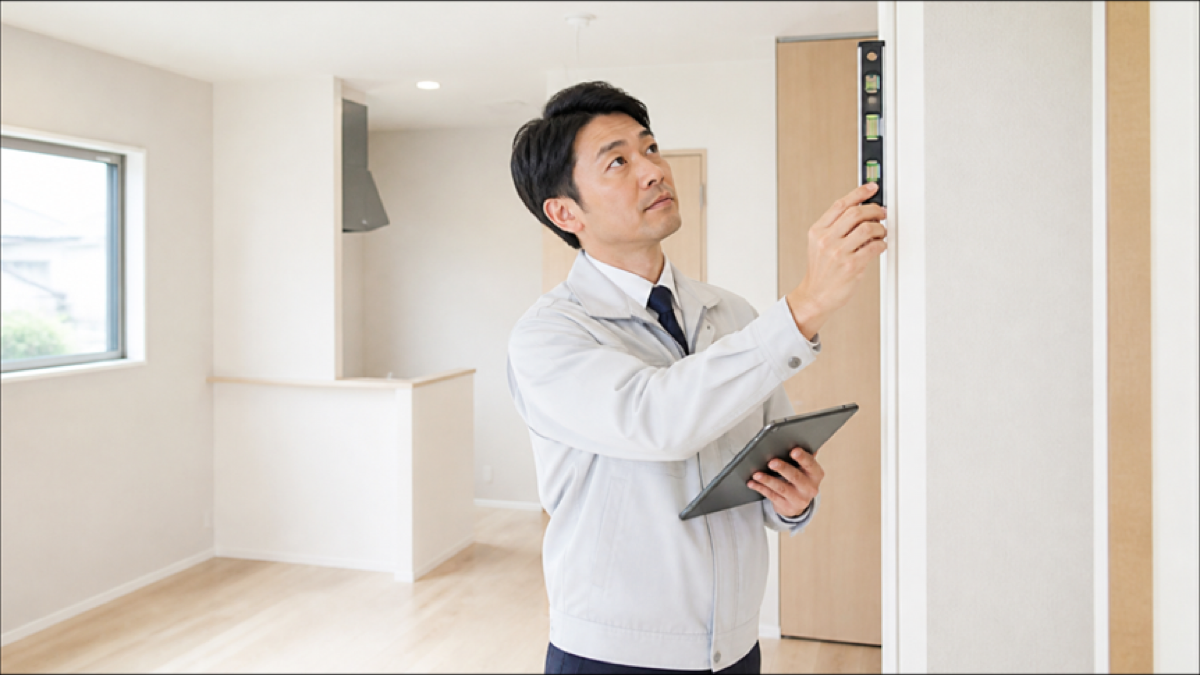 新築戸建ての内覧チェックをするイメージ画像