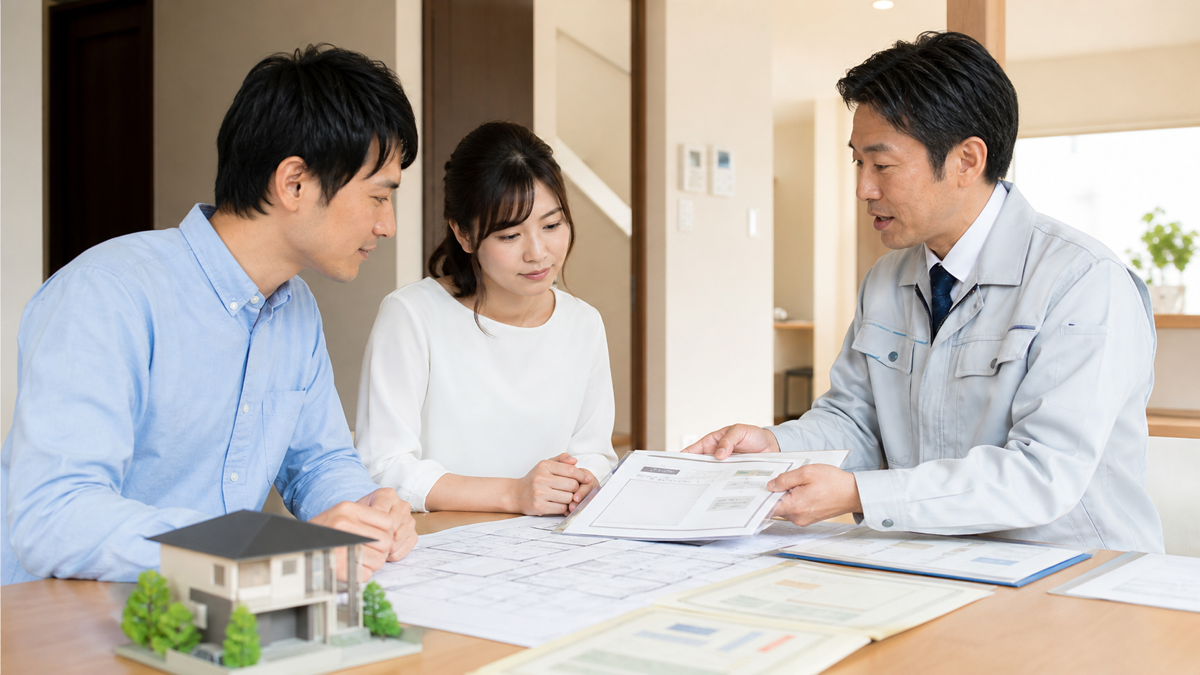 住宅性能評価書と建売住宅の点検イメージ