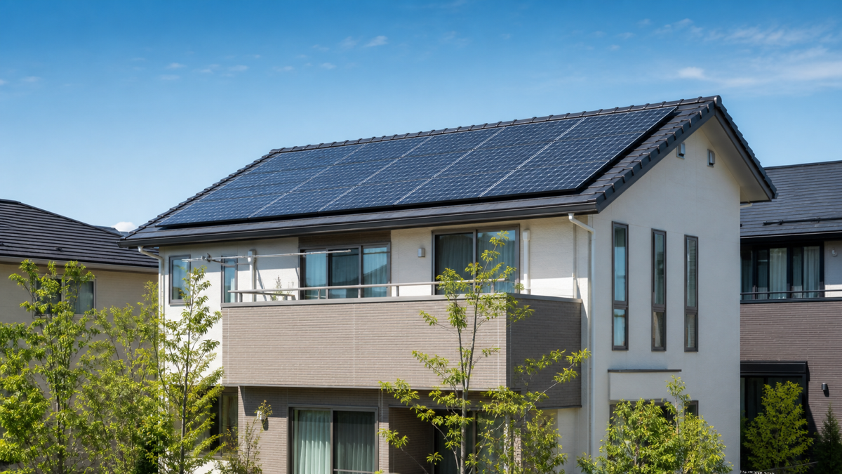 太陽光パネルのある住宅イメージ