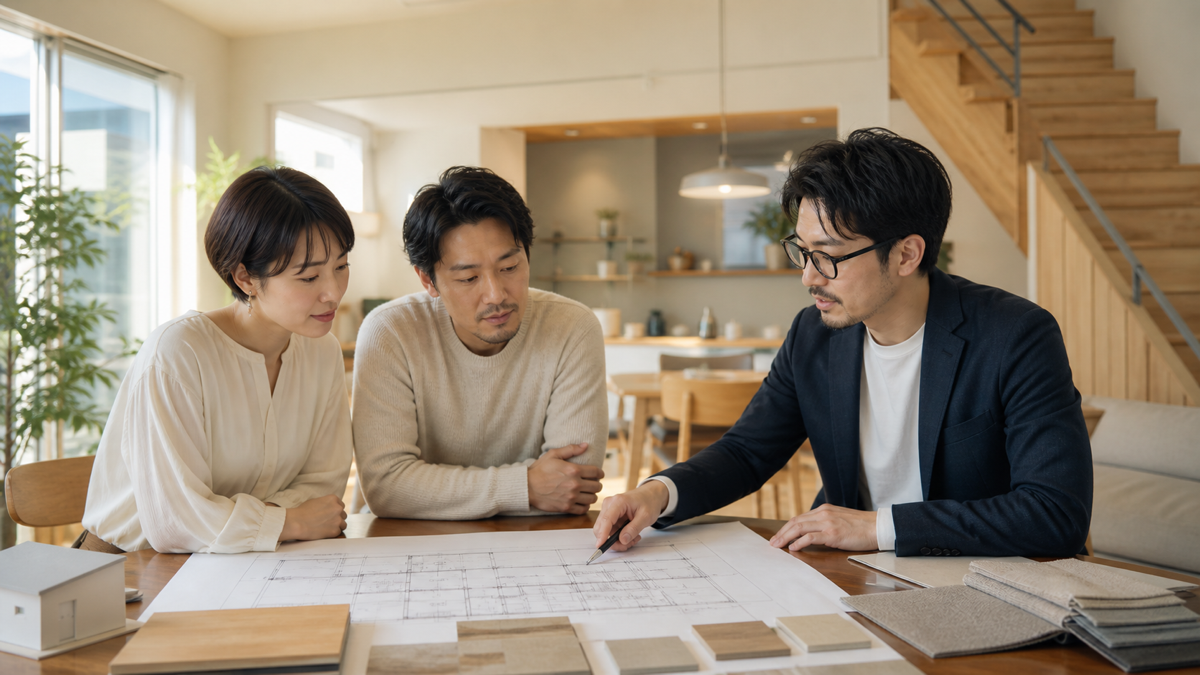 木下工務店の30坪と35坪の予算を検討する場面