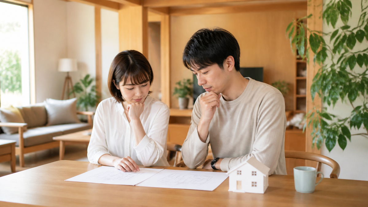 住友林業40坪の予算を考える家族のイメージ