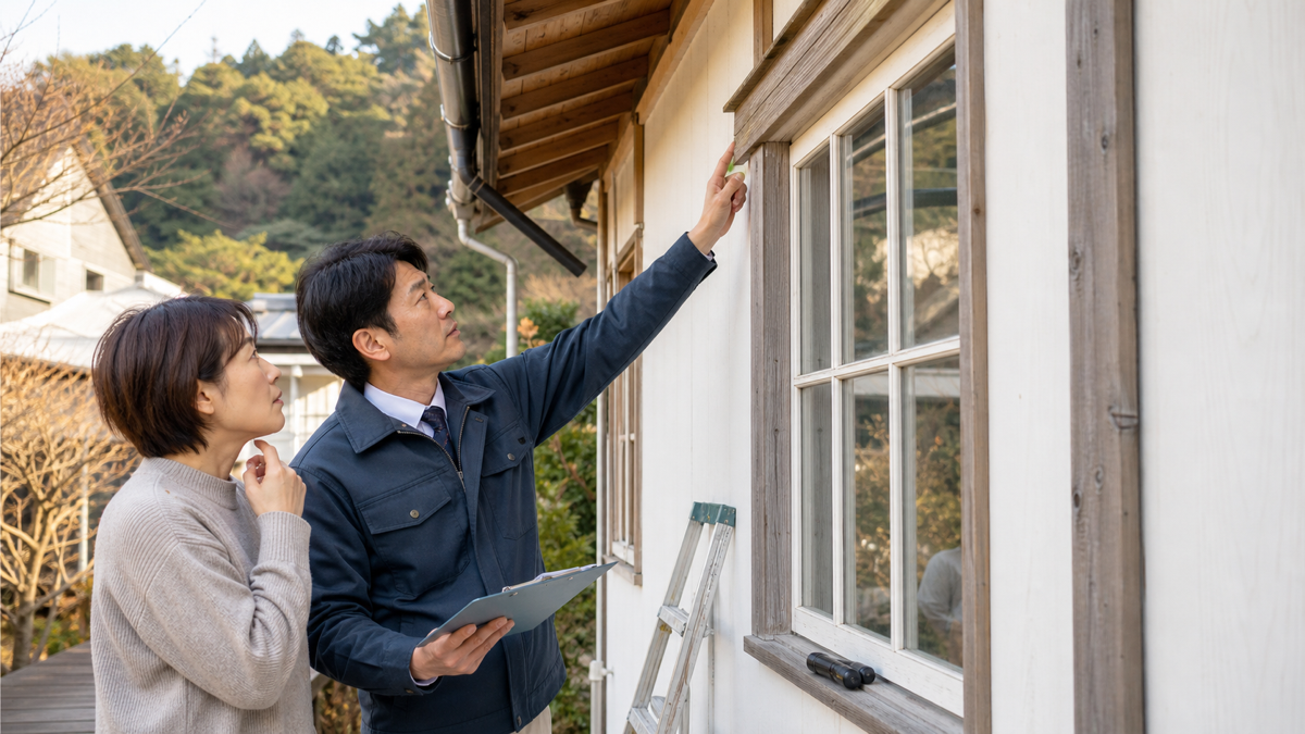 中古住宅の購入費と修繕費を確認するイメージ