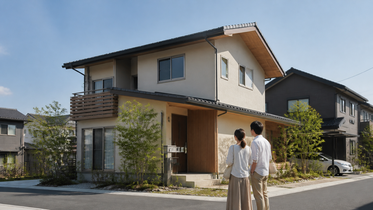 住宅の予算について話し合う家族