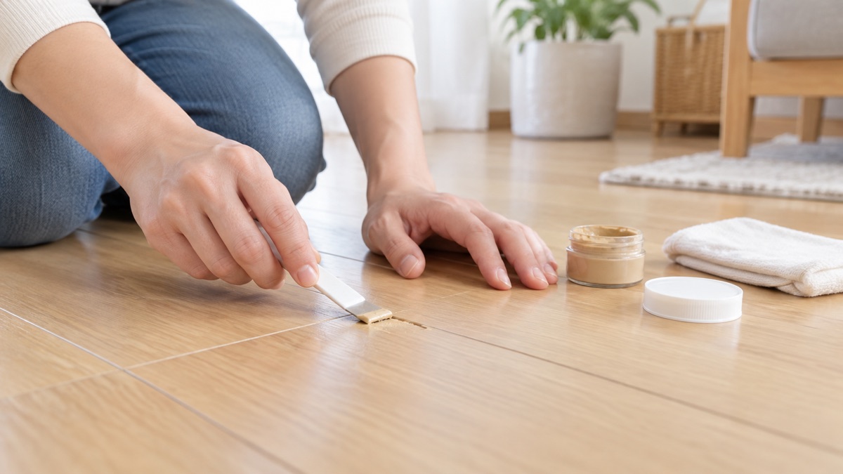 フローリングを補修する道具のイメージ