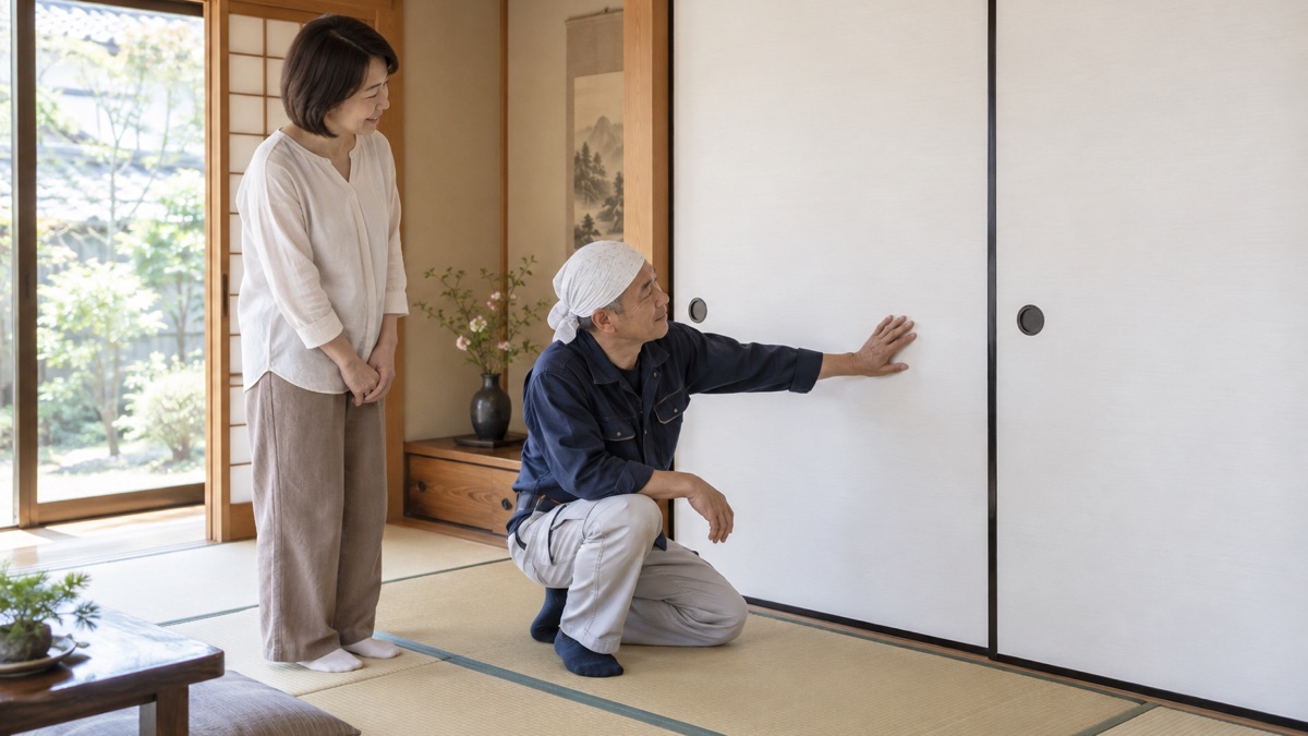 襖の張り替えを頼む業者の選び方を確認するイメージ