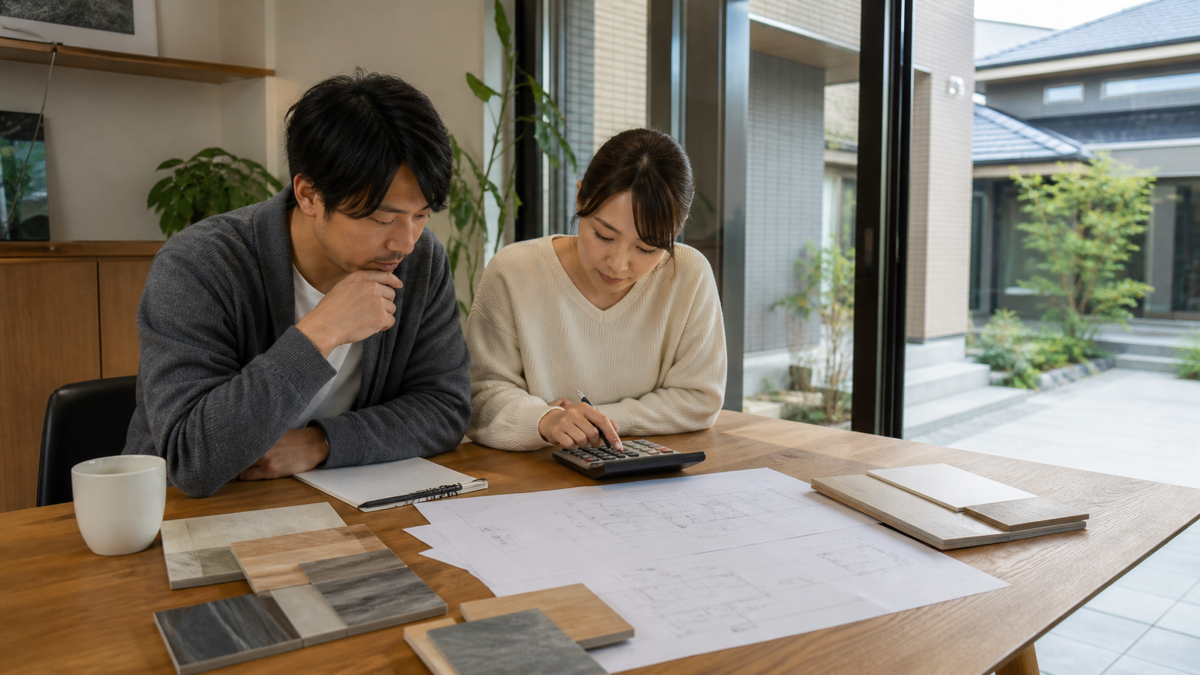 高性能住宅の資金計画を立てるイメージ