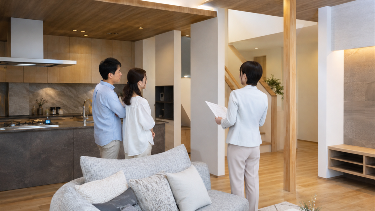 桧家住宅の標準仕様2026年版を検討する家族のイメージ