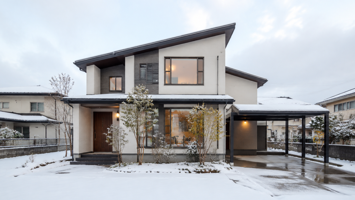 北陸の雪と寒さに備えた住宅のイメージ