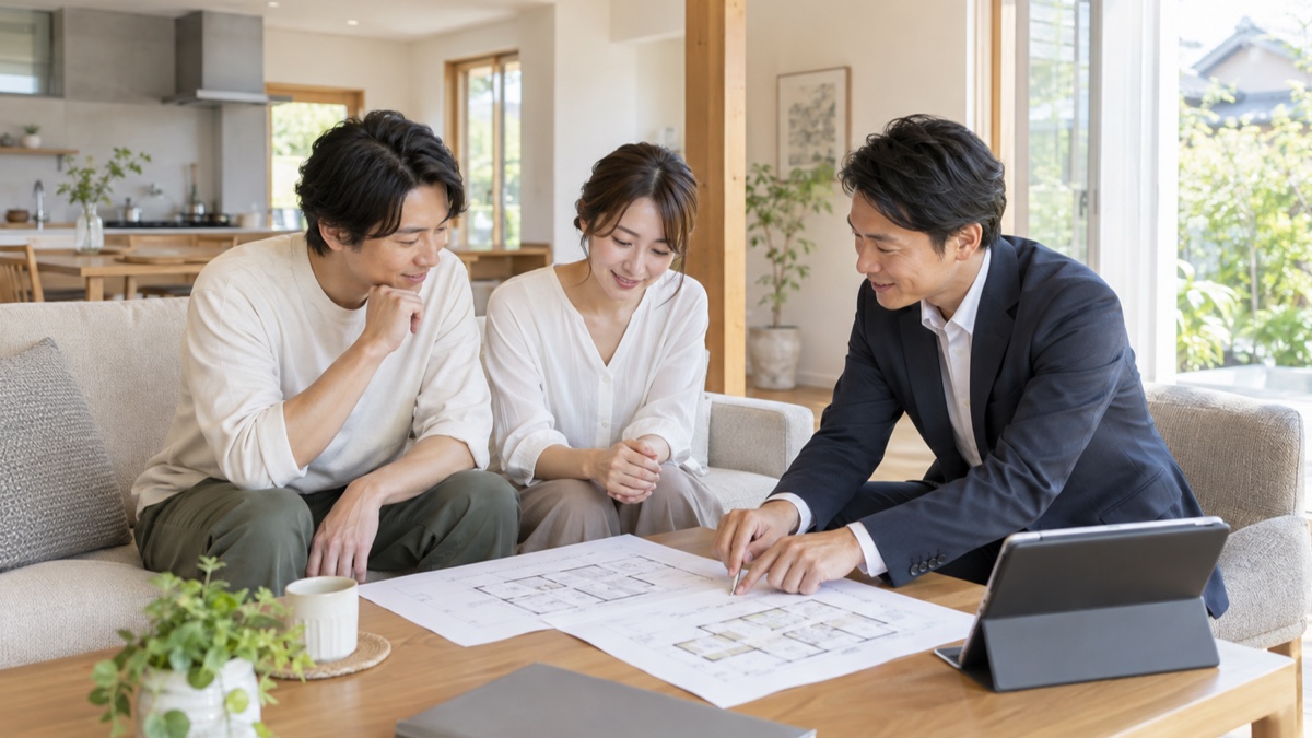 パナソニックリフォームの提案を検討する夫婦