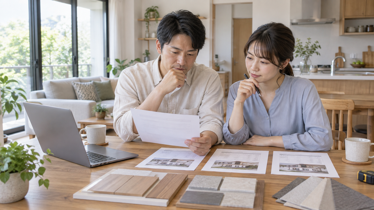 リフォームパークの評判と見積もりを比べる夫婦