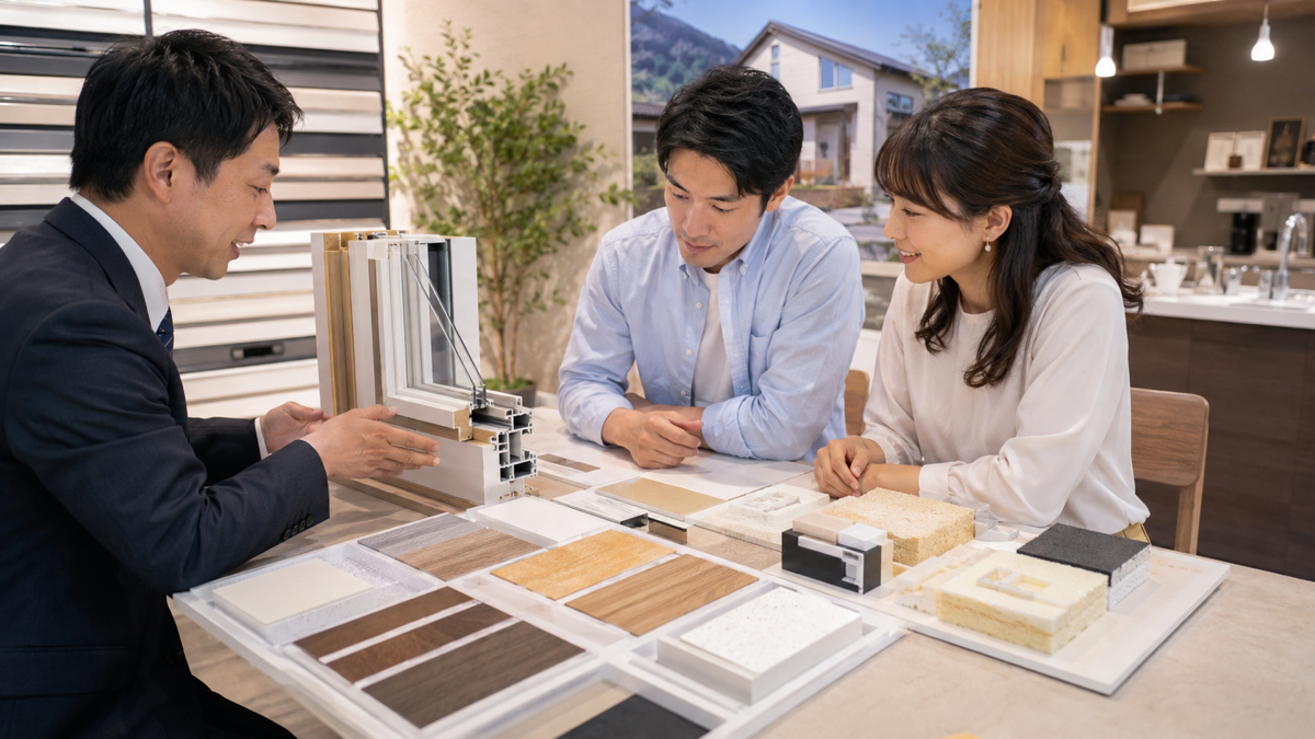 断熱材と窓の仕様を確認するイメージ
